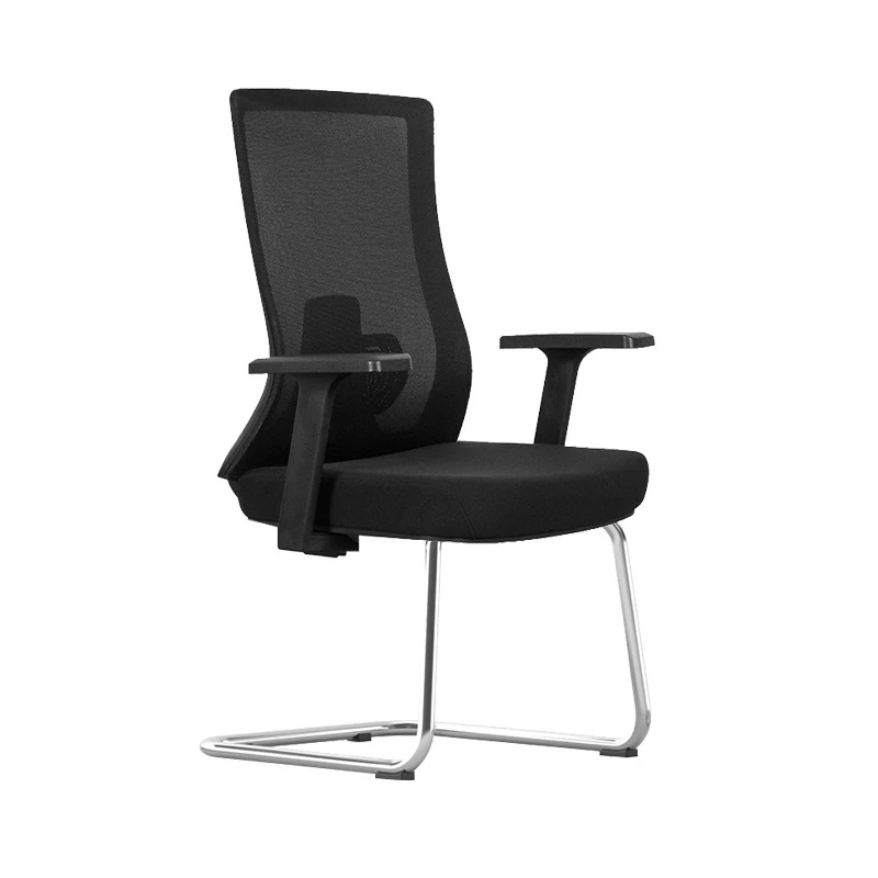 Ergonomic Visitor Chair with Lumbar Support & Chrome Cantilever Frame