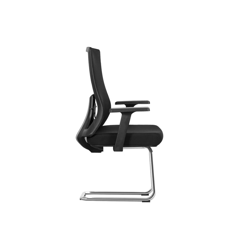 Ergonomic Visitor Chair with Lumbar Support & Chrome Cantilever Frame
