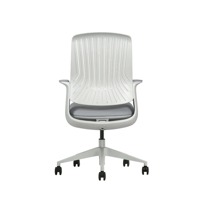 Mid-Back Ergonomic Office Chair with Anti-Bacterial Backrest & Wire-Controlled Tilt