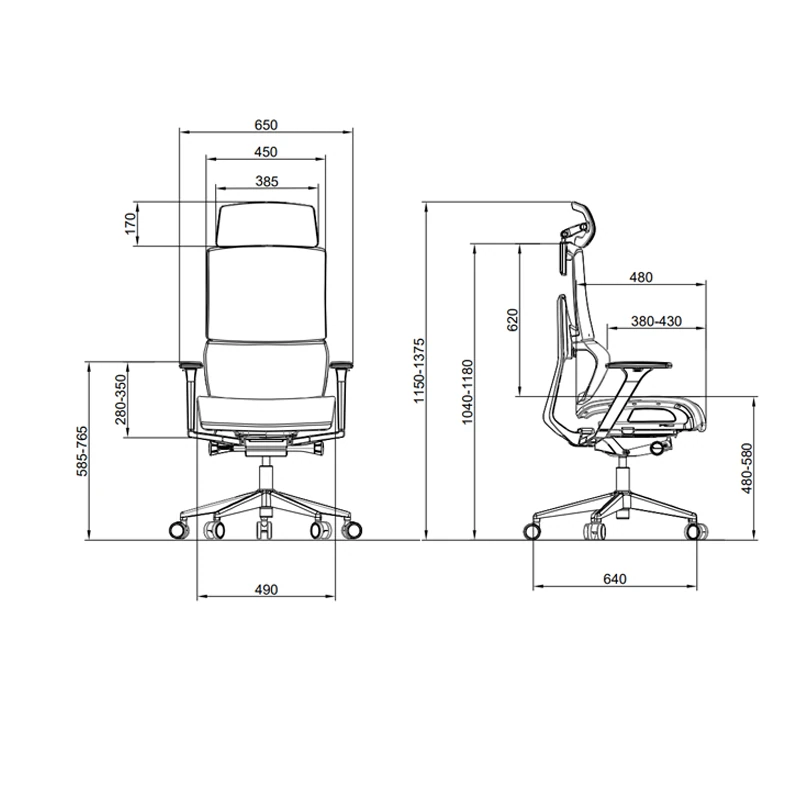 Ergonomic Mesh Office Chair with Forward Tilt & Adjustable Backrest