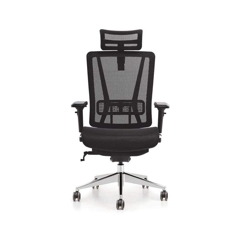 Manager Chair – BIFMA Standard Ergonomic Black Office Chair with 4D Armrests & Precision Aluminum Mechanism