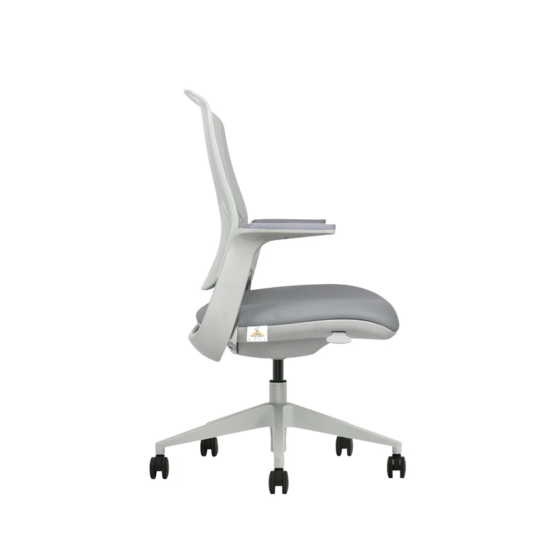 Mid-Back Ergonomic Office Chair with Anti-Bacterial Backrest & Wire-Controlled Tilt