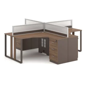 Work Stations 4-Seater Workstation Desk