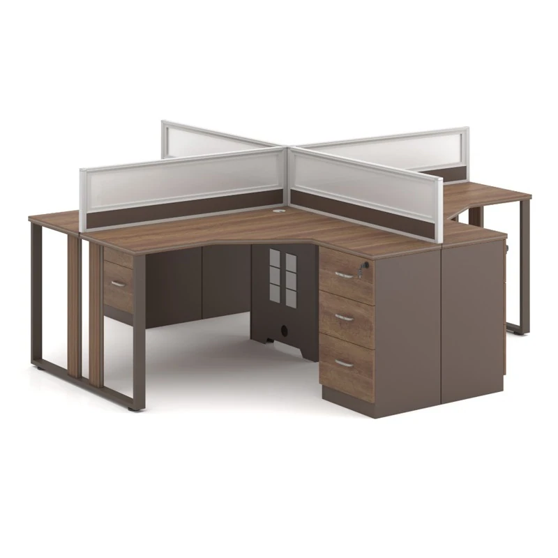 Work Stations 4-Seater Workstation Desk