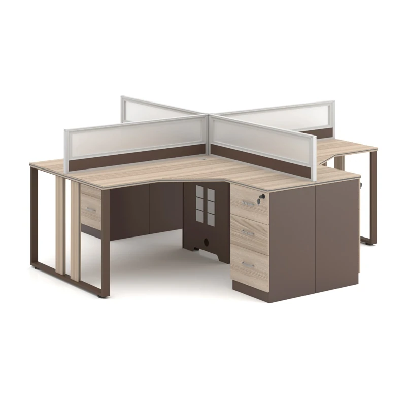 Work Stations 4-Seater Workstation Desk