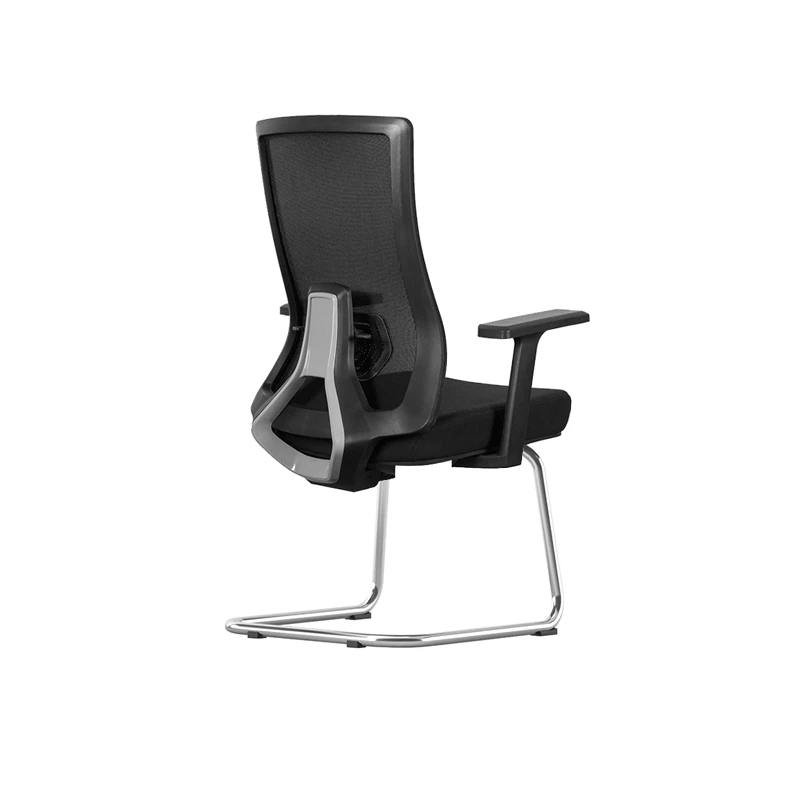 Ergonomic Visitor Chair with Lumbar Support & Chrome Cantilever Frame